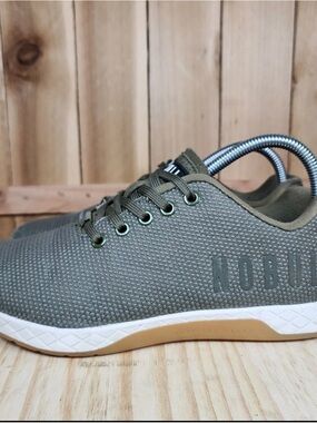 NOBULL Olive Green Knit Trainer with Gum Sole
